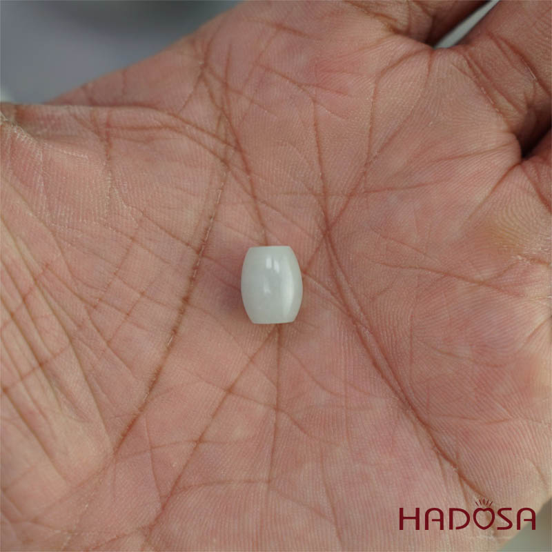 Lu thống Cẩm Thạch trắng môn 9x11mm