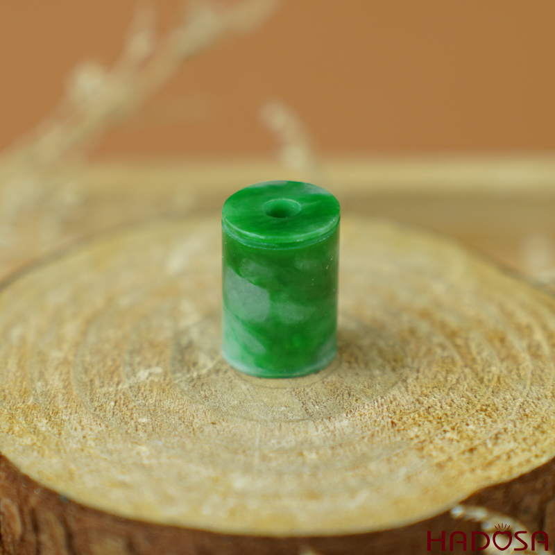 Lu thống Cẩm Thạch xanh lý 14x10mm