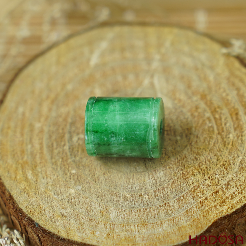 Lu thống Cẩm Thạch xanh lý 14x12mm