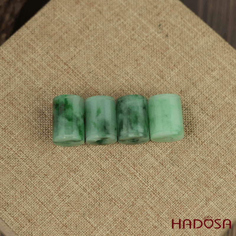 Lu thống Cẩm Thạch xanh lý 11x14mm