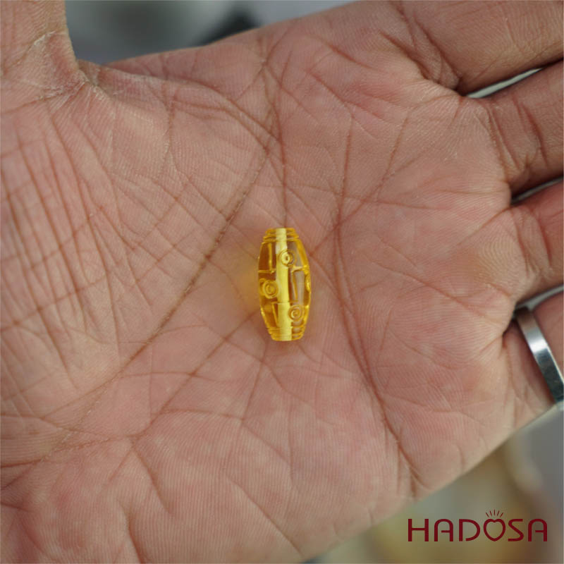 Lu thống hổ phách vàng sáng