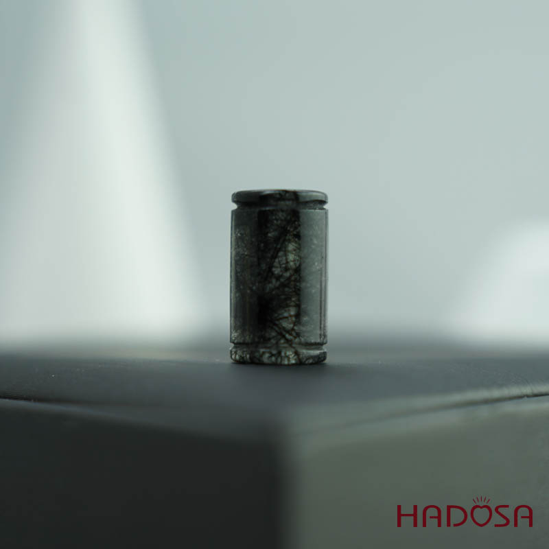 Lu thống Thạch anh tóc đen 10*17mm