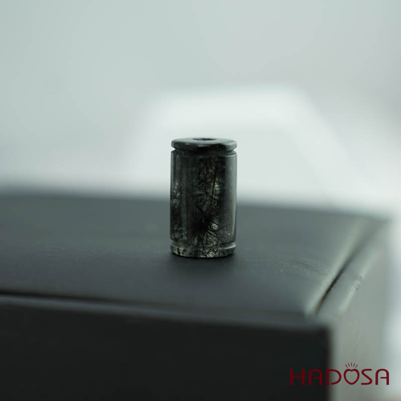 Lu thống Thạch anh tóc đen 10*17mm