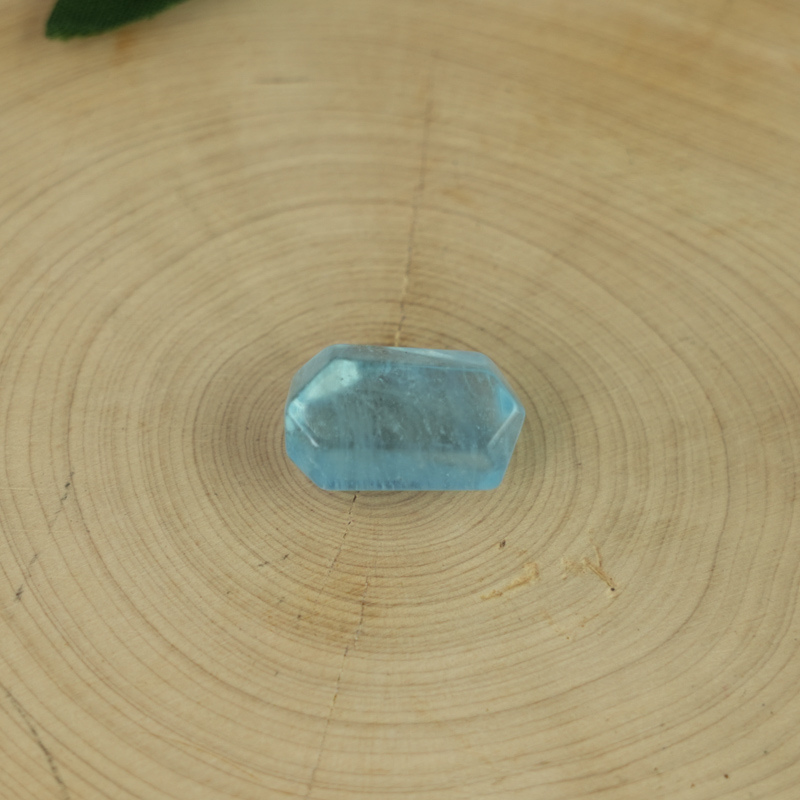 Mặt Aquamarine mài giác ngẫu nhiên chuẩn 6A