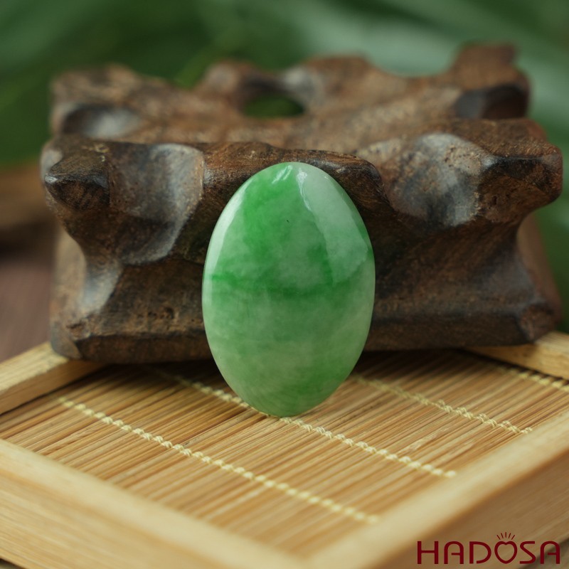 Mặt đồng điếu Cẩm Thạch xanh vân bông 49mm