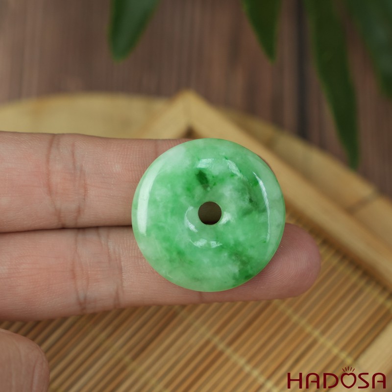 Mặt đồng điếu Cẩm Thạch vân lí bông 28mm