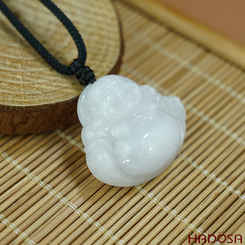 Phật Di Lặc Cẩm Thạch A Trắng Môn