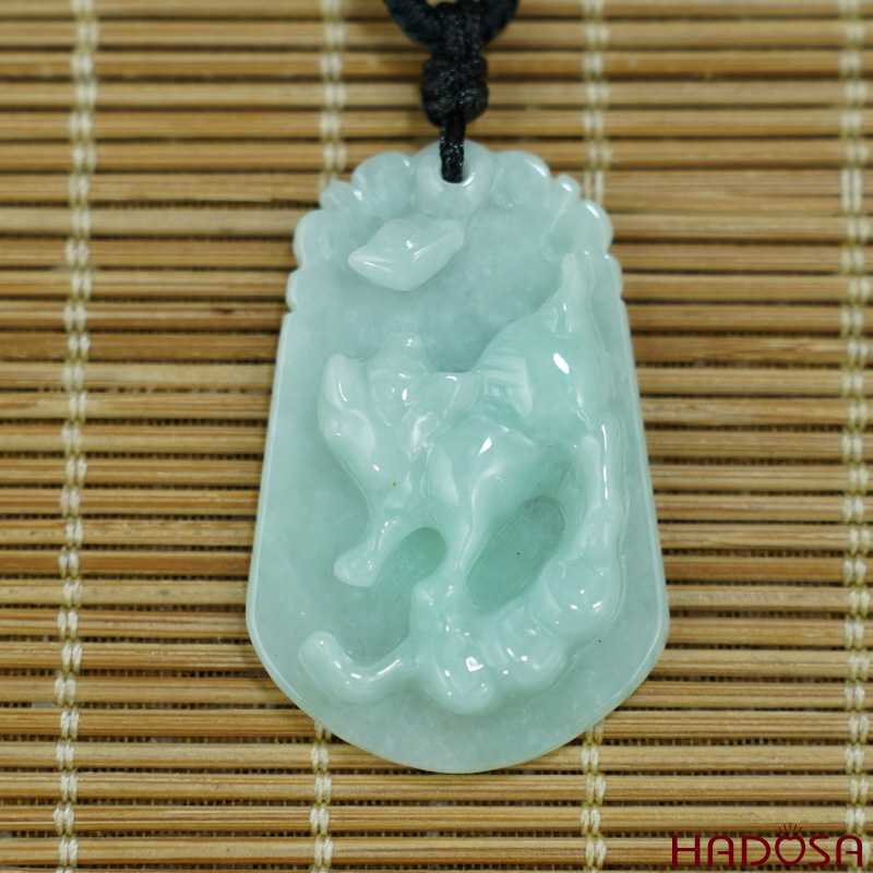 Mặt Cẩm Thạch A Tuổi Hợi  37x24mm