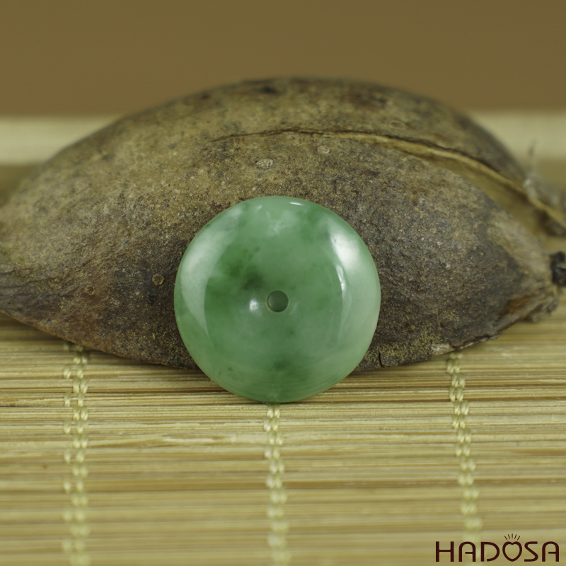 Mặt đồng điếu Cẩm Thạch xanh lí 12-13mm