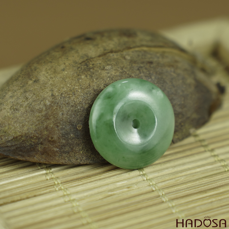 Mặt đồng điếu Cẩm Thạch xanh lí 12-13mm