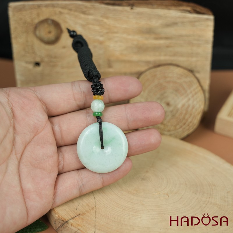 Mặt Dây chuyền Đồng Điếu Cẩm Thạch A Nếp chủng 28mm