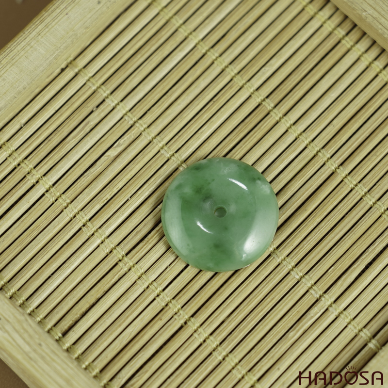 Mặt đồng điếu Cẩm Thạch xanh lí 10-11mm