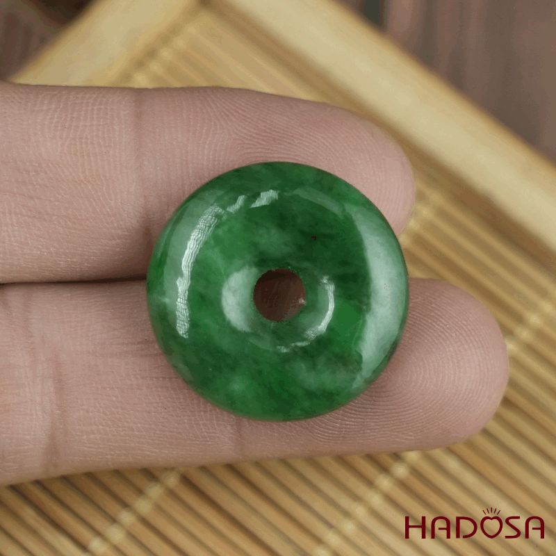 Mặt Cẩm Thạch đồng điếu xanh lý 18-21mm