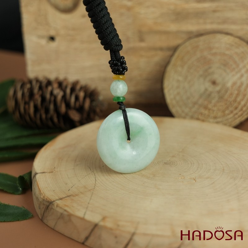 Mặt Dây chuyền Đồng Điếu Cẩm Thạch A Nếp chủng 28mm