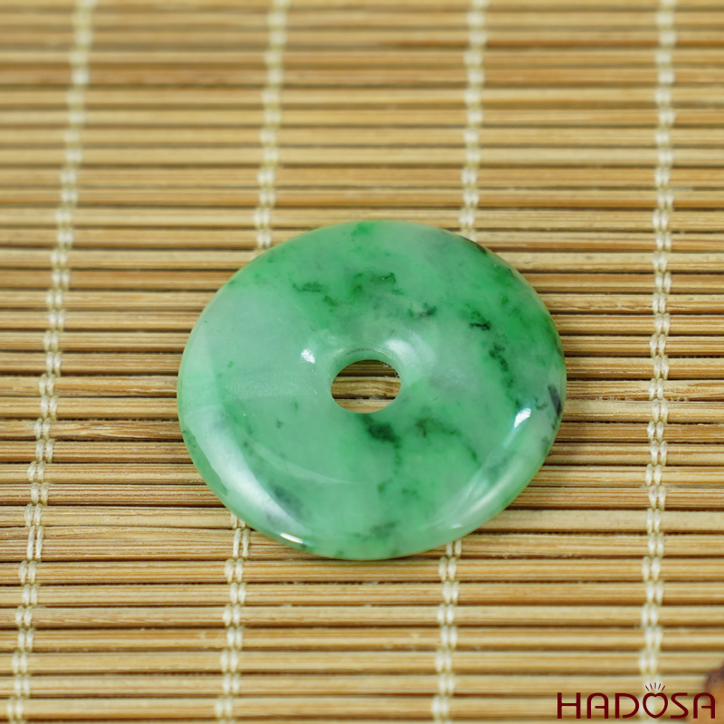 Mặt Cẩm Thạch đồng điếu xanh lý 32mm