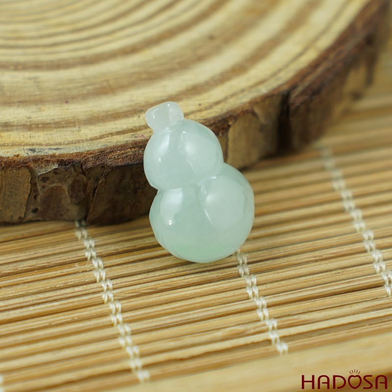 Mặt Cẩm Thạch hồ lô 12x18mm