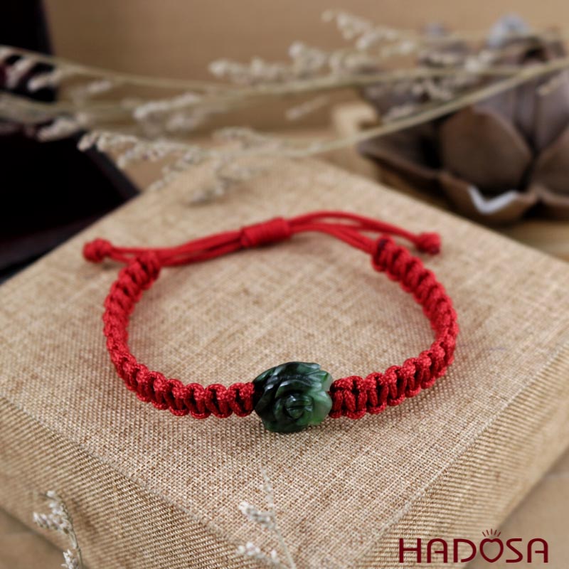 Mặt Cẩm Thạch hoa mẫu đơn 14mm