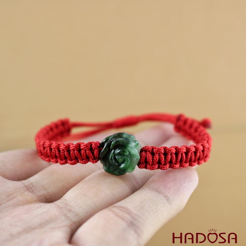 Mặt Cẩm Thạch hoa mẫu đơn 14mm