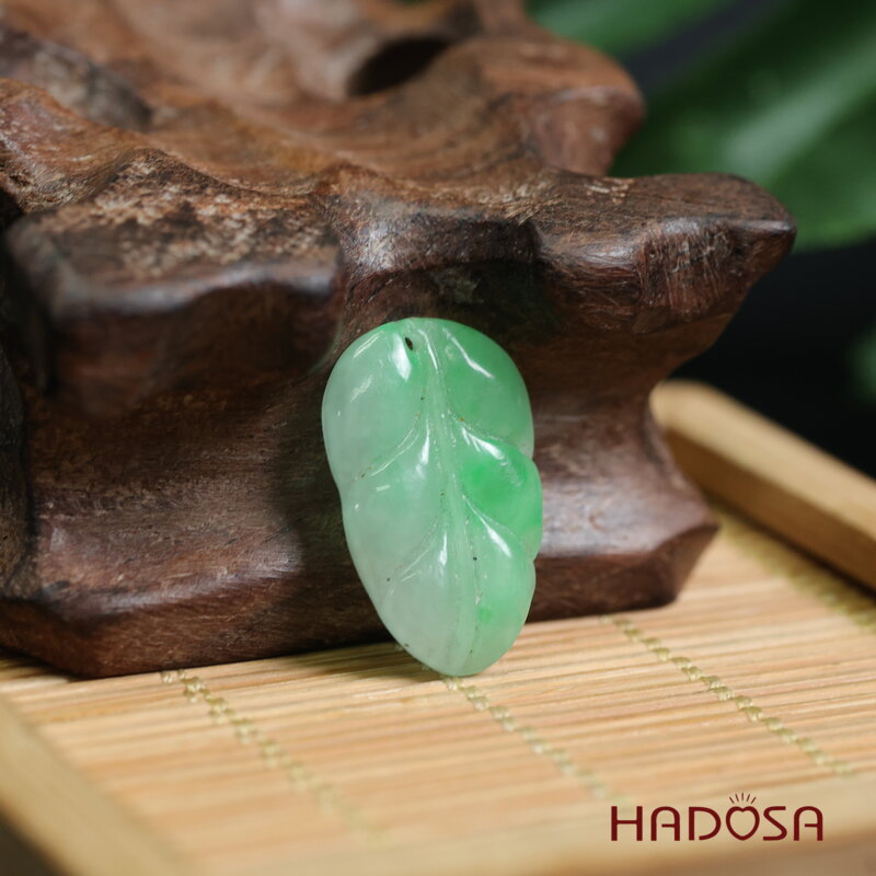 Mặt Cẩm Thạch lá 14x22mm