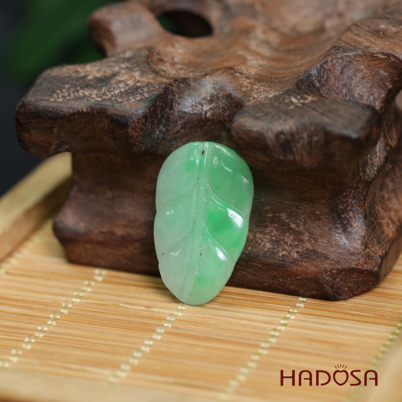 Mặt Cẩm Thạch lá 14x22mm