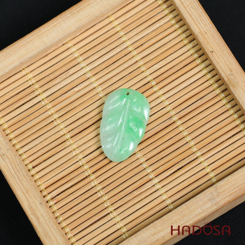 Mặt Cẩm Thạch lá 14x22mm