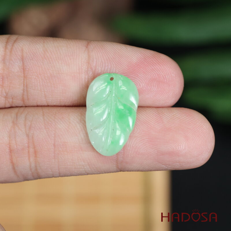 Mặt Cẩm Thạch lá 14x22mm