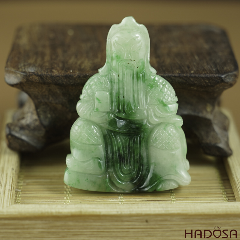 Mặt Cẩm Thạch Quan Công 37x51x7mm