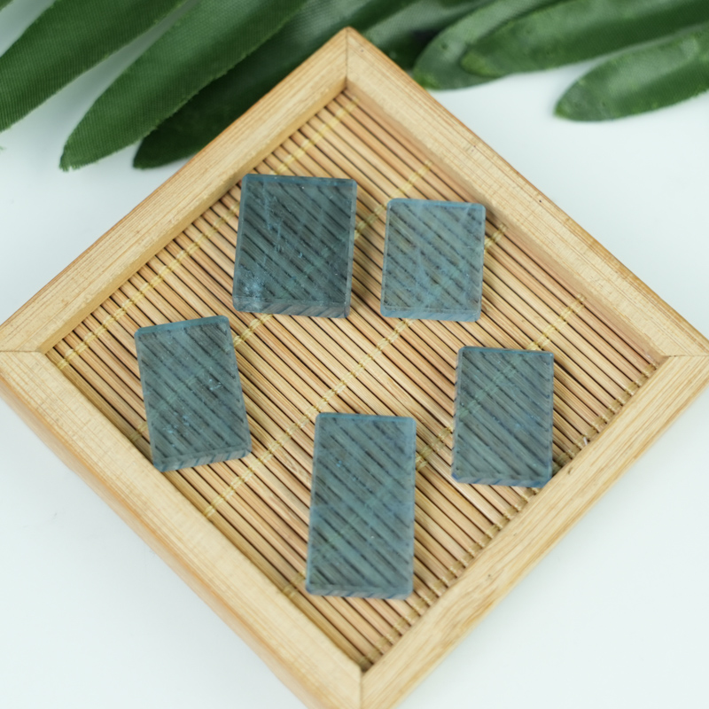 Mặt chữ nhật Aquamarine chuẩn 8A 17mm-25mm