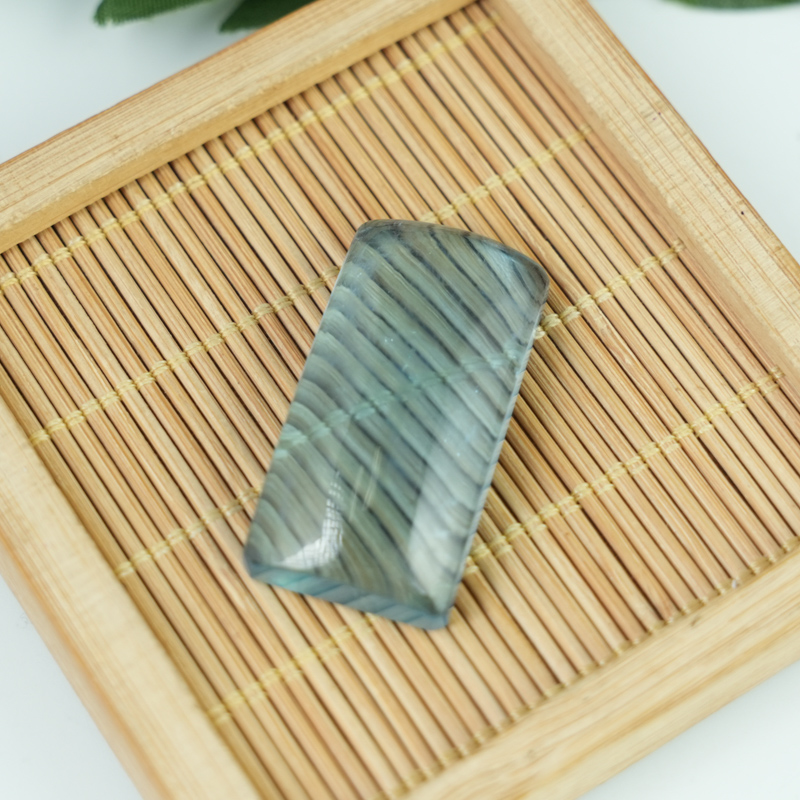 Mặt chữ nhật cab Aquamarine chuẩn 8A 18mmx26mm