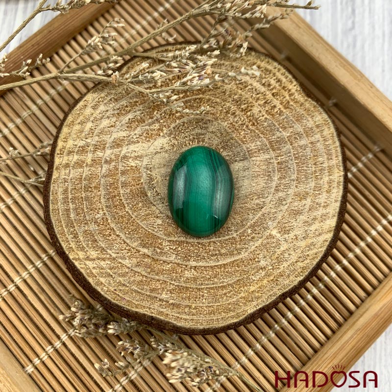 Mặt đá Lông Công oval 18x13x4mm