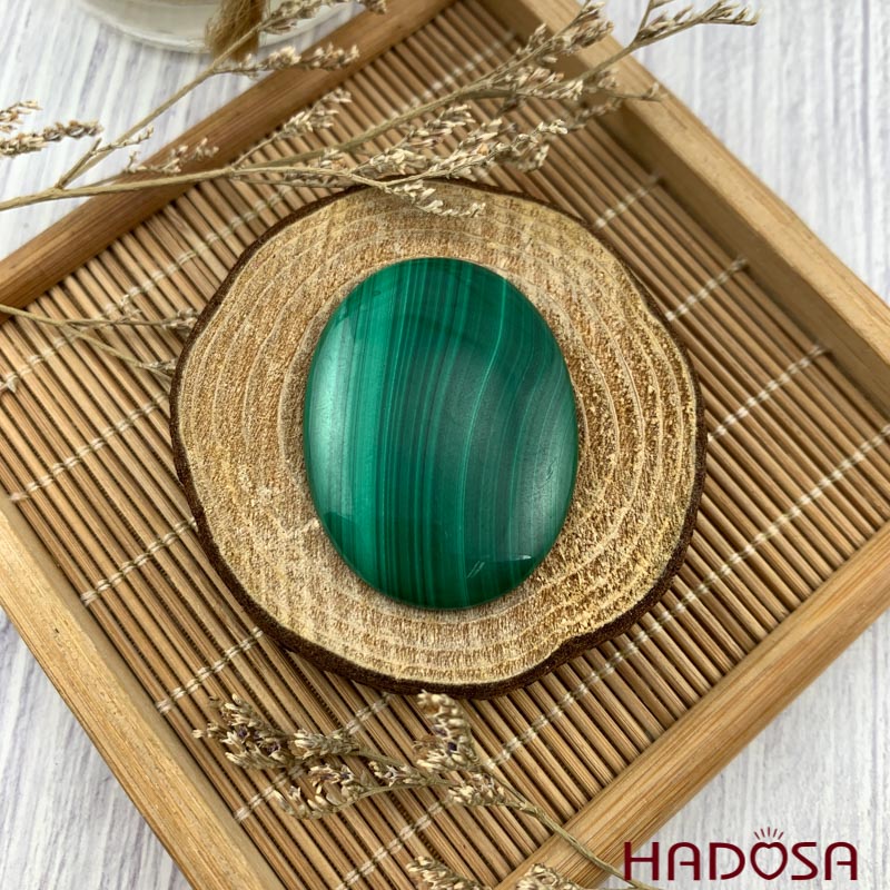 Mặt đá Lông Công oval 40x30x5mm