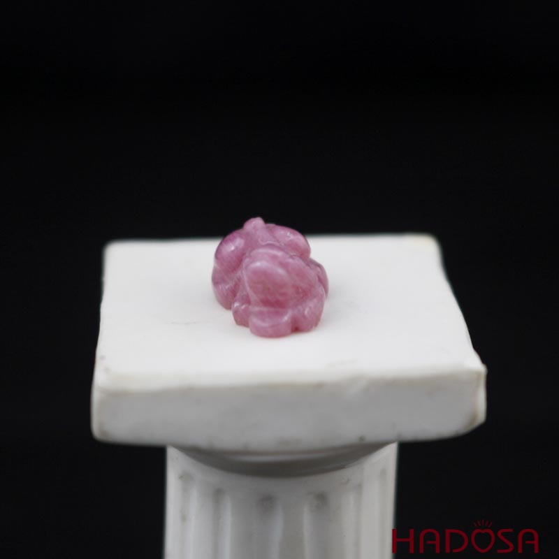 Mặt tỳ Hưu Ruby hồng tươi 14*10*7mm cao cấp