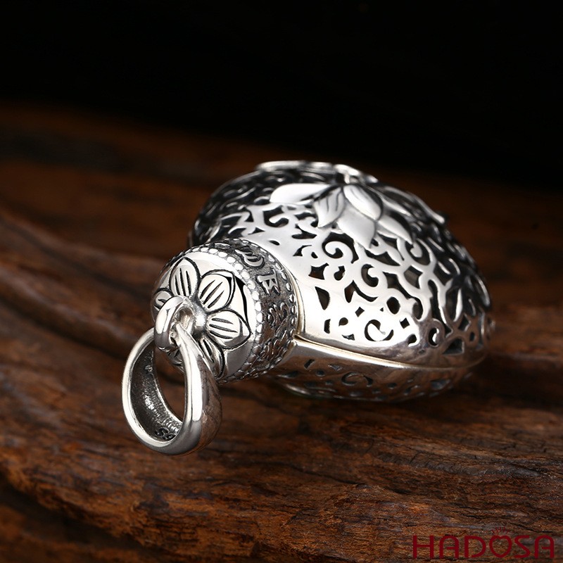 Mặt Dây Chuyền Túi Hương Chữ Phúc Bình An Cát Tường