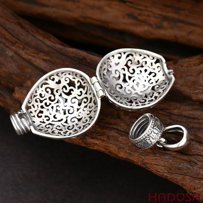 Mặt Dây Chuyền Túi Hương Chữ Phúc Bình An Cát Tường