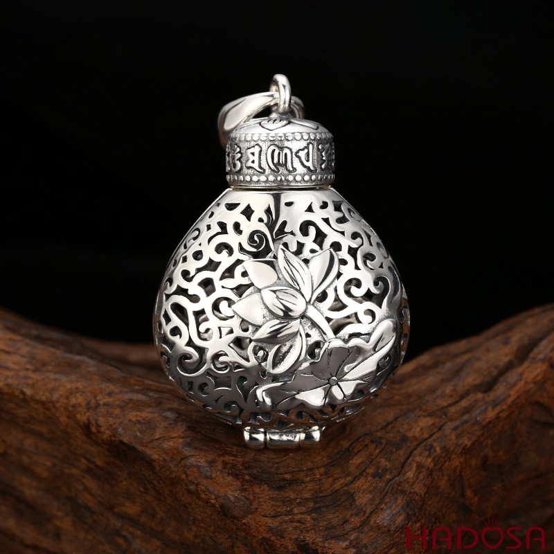 Mặt Dây Chuyền Túi Hương Chữ Phúc Bình An Cát Tường