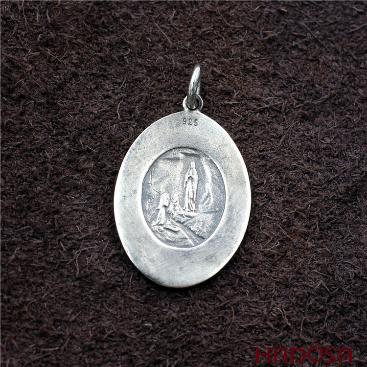 Mặt dây chuyền bạc Đức mẹ