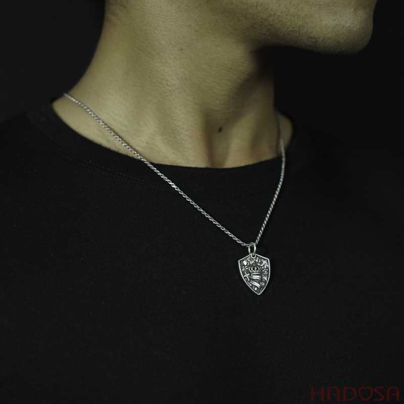 Mặt dây chuyền bạc Nam 26x20mm