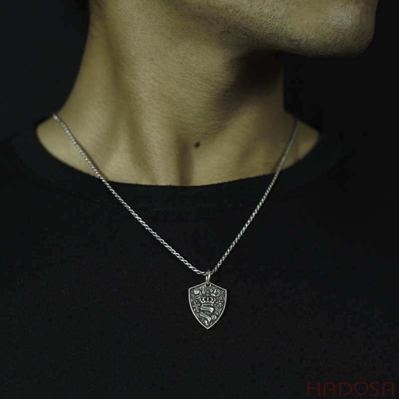 Mặt dây chuyền bạc Nam 26x20mm