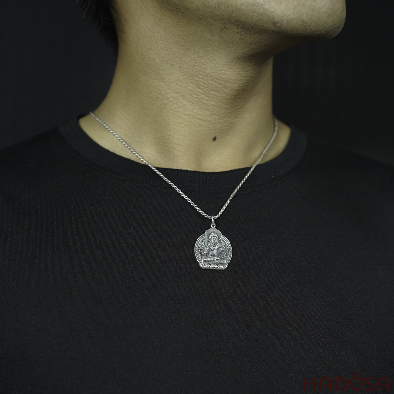 Mặt dây chuyền bạc Phật Bất Động Minh Vương (Dậu)