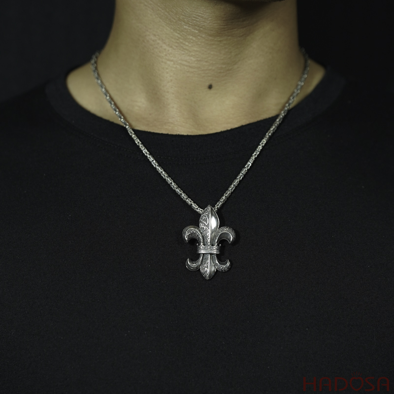Mặt dây chuyền bạc Thái Chrome Hearts Fleur-De-Lis