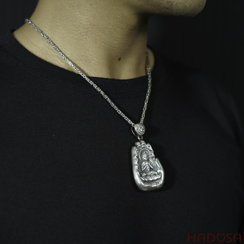 Mặt dây chuyền bạc Thái Đại Thế Chí (Ngọ)