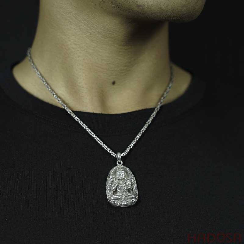 Mặt dây chuyền bạc Thái Phật bản mệnh Đại Thế Chí Bồ Tát (Ngọ)