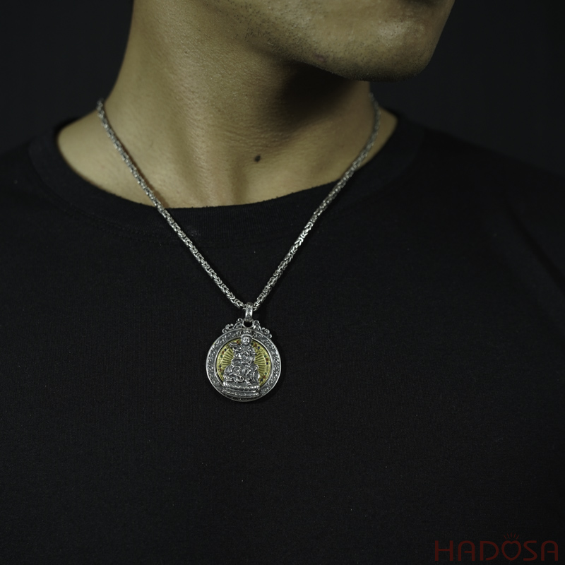 Mặt dây chuyền bạc Thái Phổ Hiền Bồ Tát