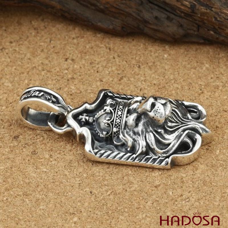 Mặt dây chuyền bằng bạc Thái 63*28mm