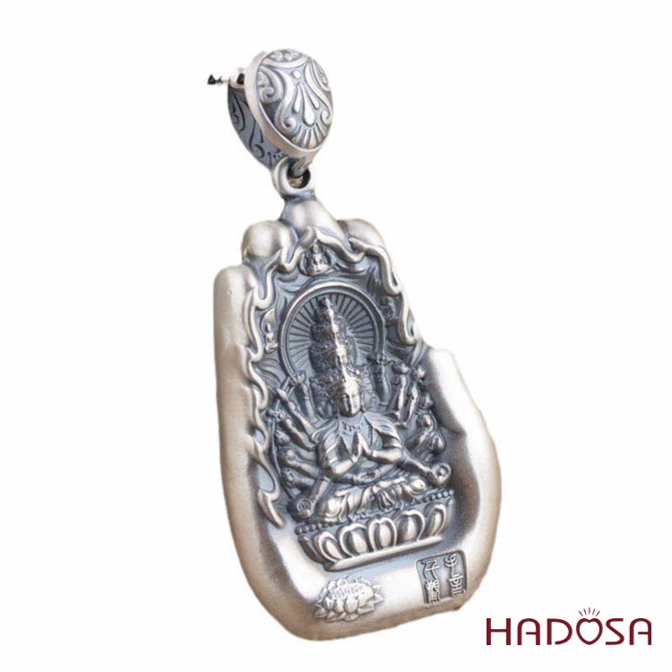 Mặt dây chuyền bạc Thái Văn Thù Bồ Tát (Mão)