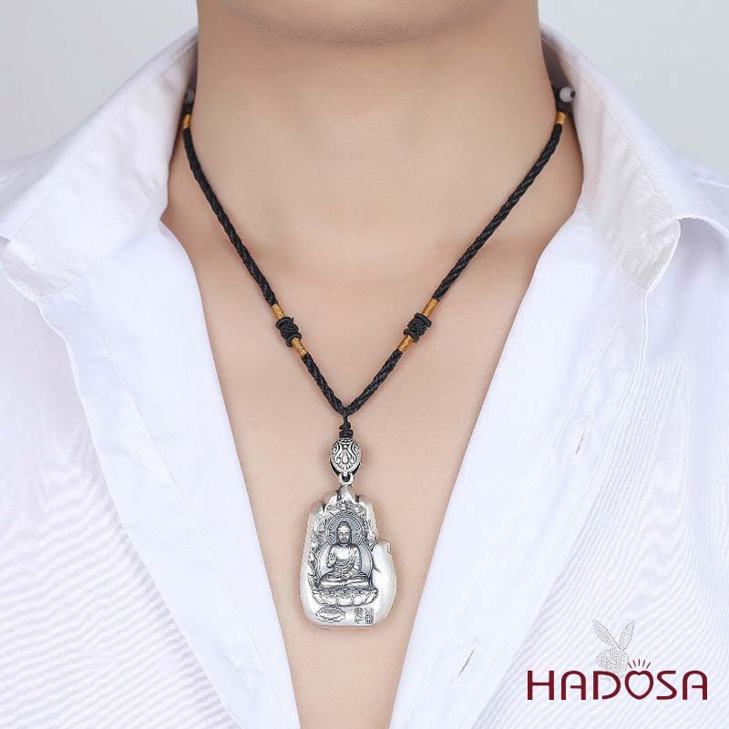 Mặt dây chuyền bạc Thái Văn Thù Bồ Tát (Mão)