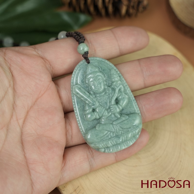 Mặt Ngọc Cẩm Thạch A Hư Không Tạng Bồ Tát (Sửu, Dần) 50mm