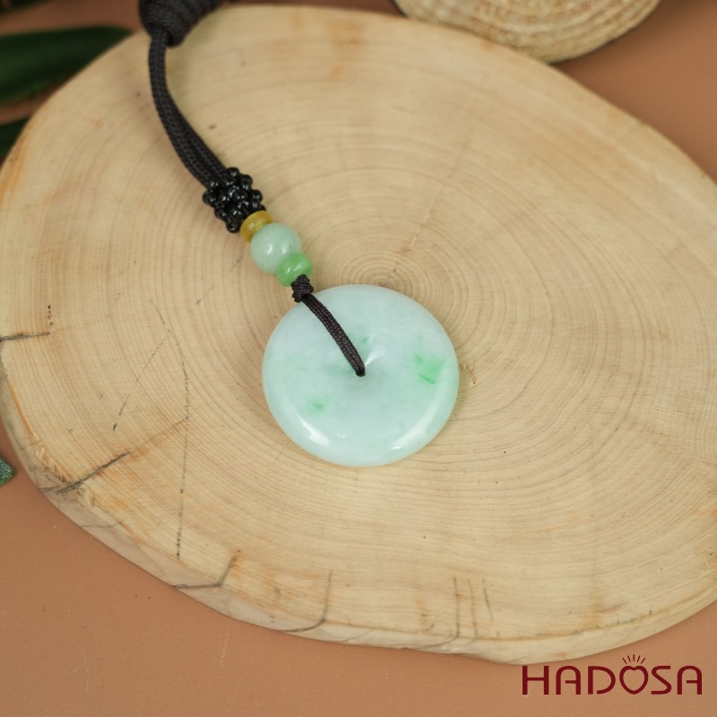 Mặt Đồng Tiền Cẩm Thạch A nếp chủng 30mm