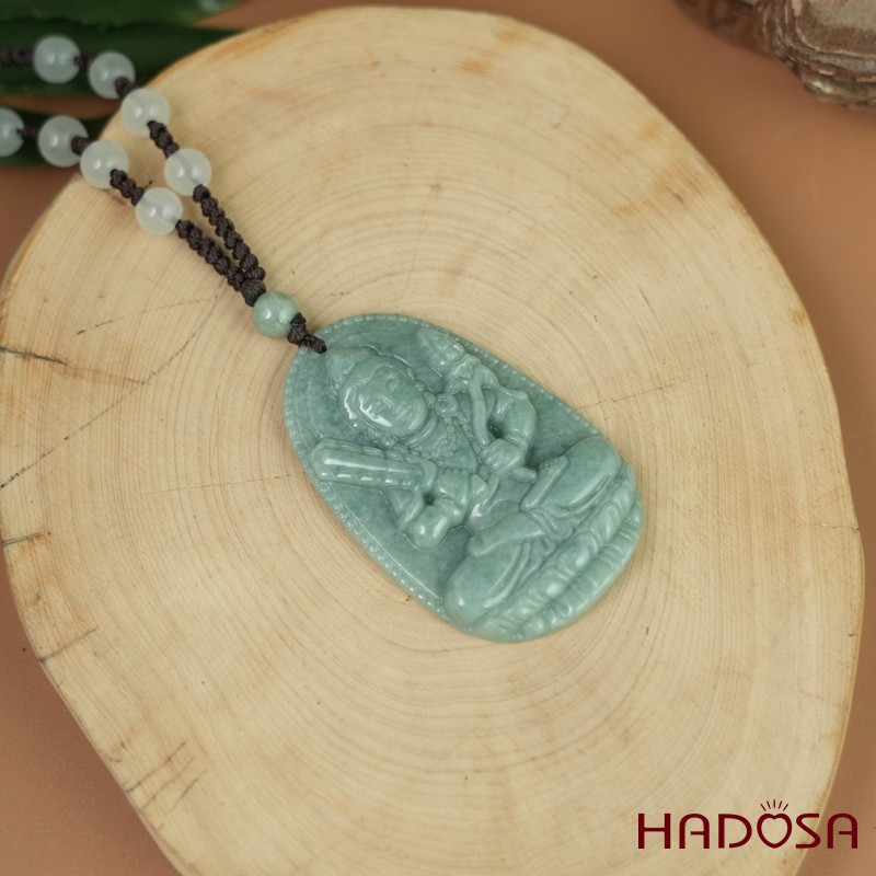 Mặt Ngọc Cẩm Thạch A Hư Không Tạng Bồ Tát (Sửu, Dần) 50mm