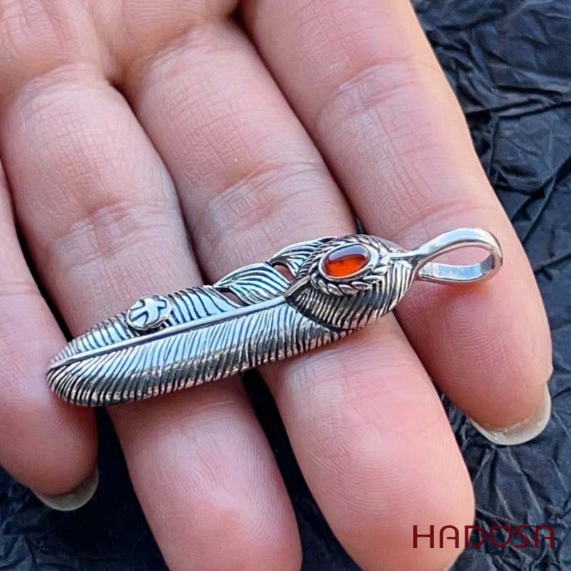 Mặt dây chuyền chiếc lá bạc Thái cao cấp